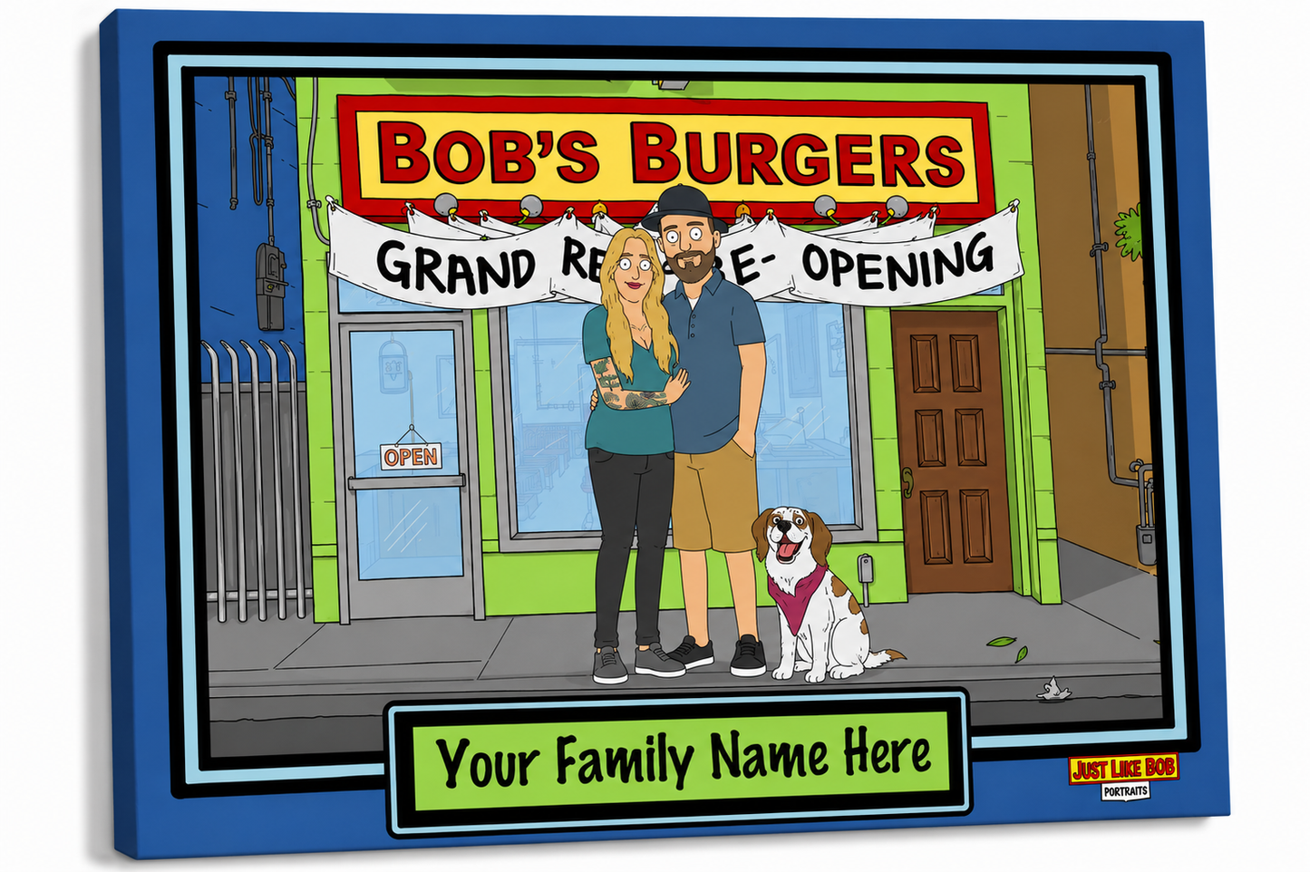 Personalized Just Like Bob Character Portrait - Just Like Bob Bob's Burgers
