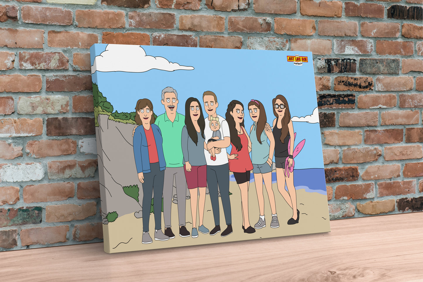 Personalized Just Like Bob Digital Character Portrait - Just Like Bob Bob's Burgers