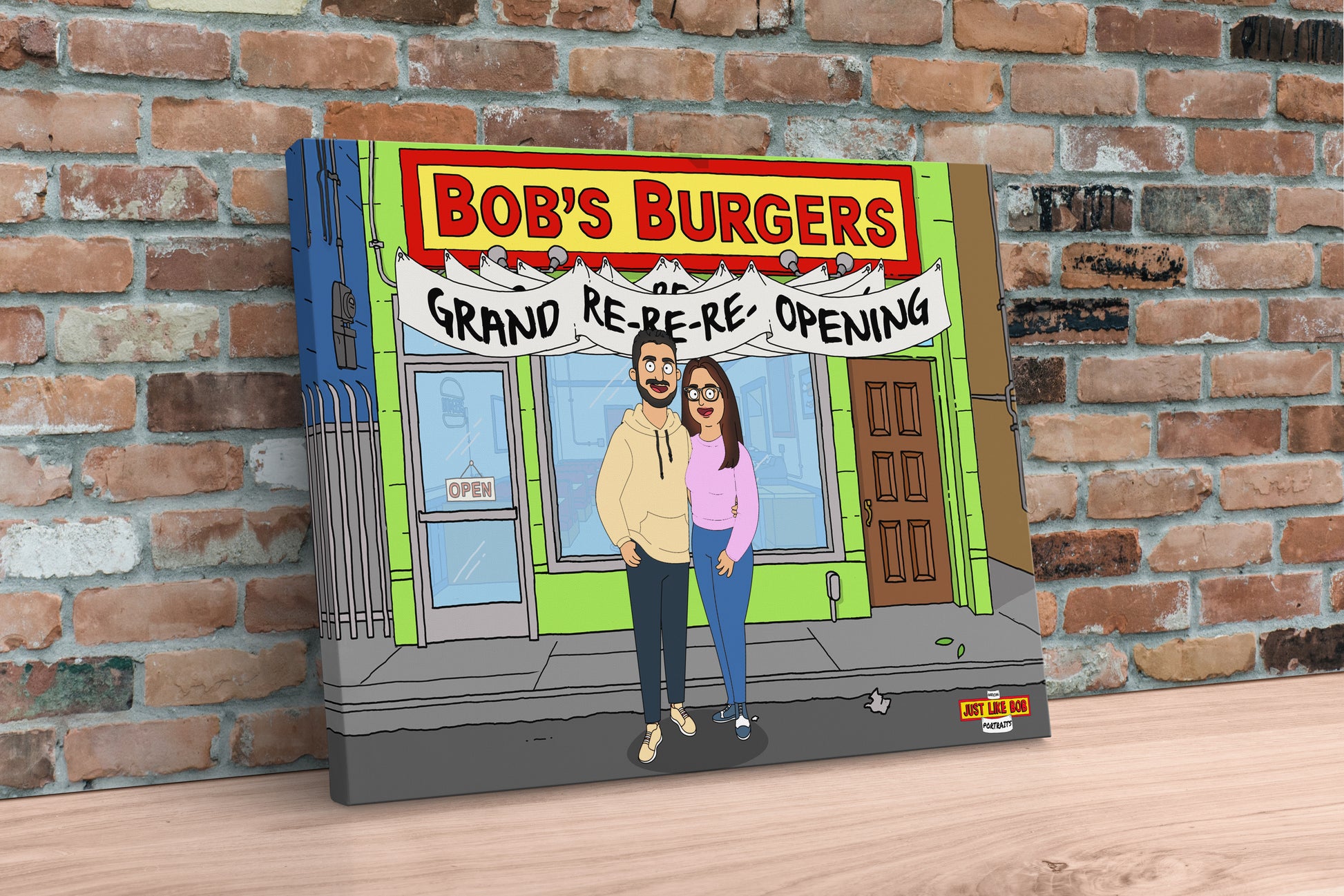 Personalized Just Like Bob Digital Character Portrait - Just Like Bob Bob's Burgers