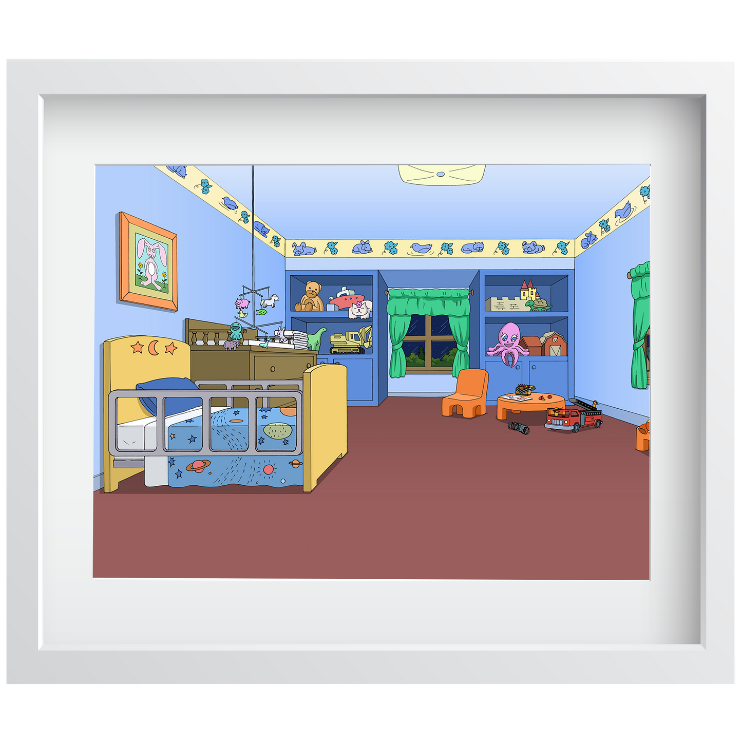 Personalized Just Like Family Guy Character Portrait - Just Like Bob Bob's Burgers