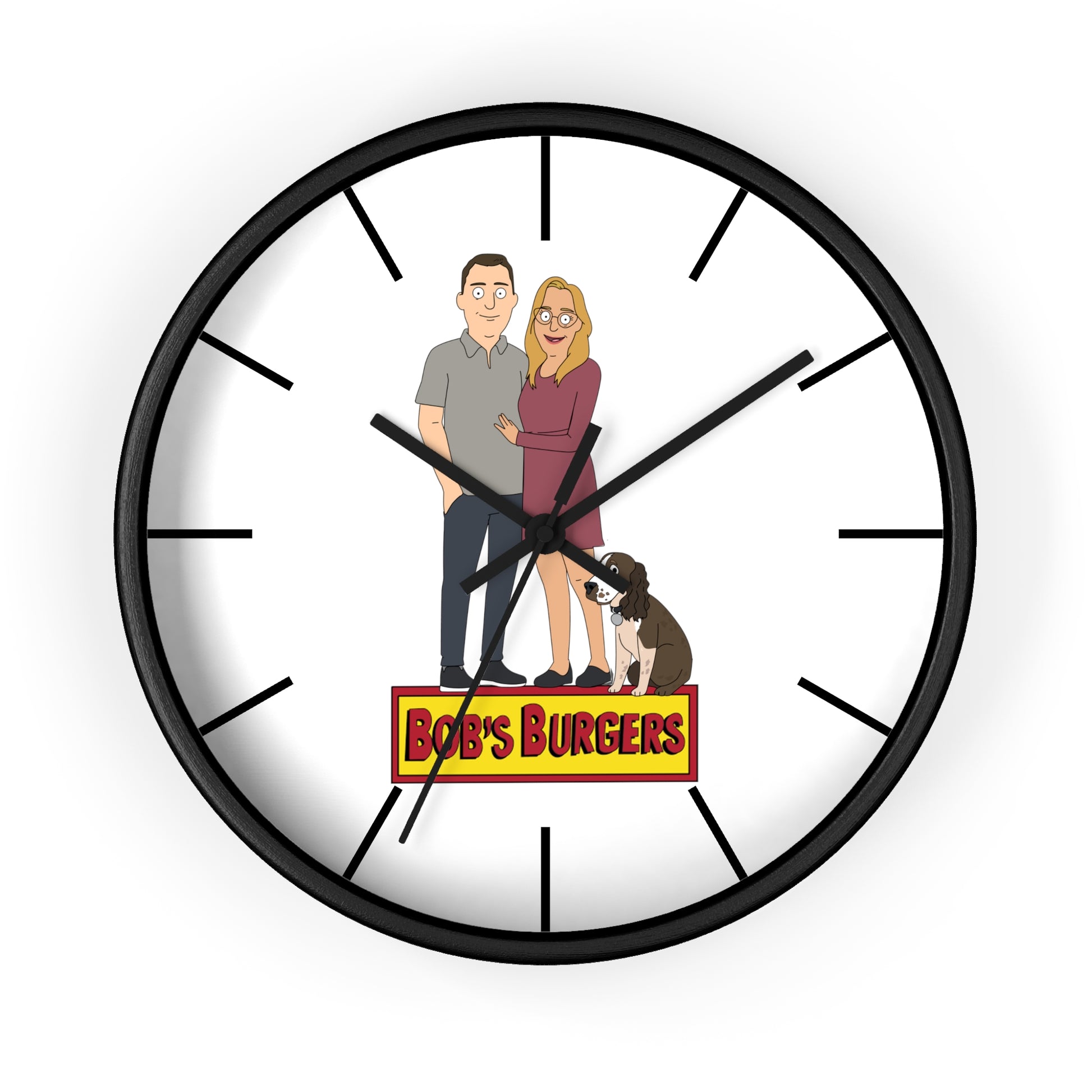Personalized Wall clock - Just Like Bob Bob's Burgers