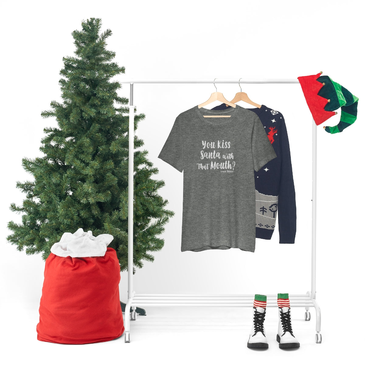 You Kiss Santa Jersey Short Sleeve Tee - Just Like Bob Bob's Burgers