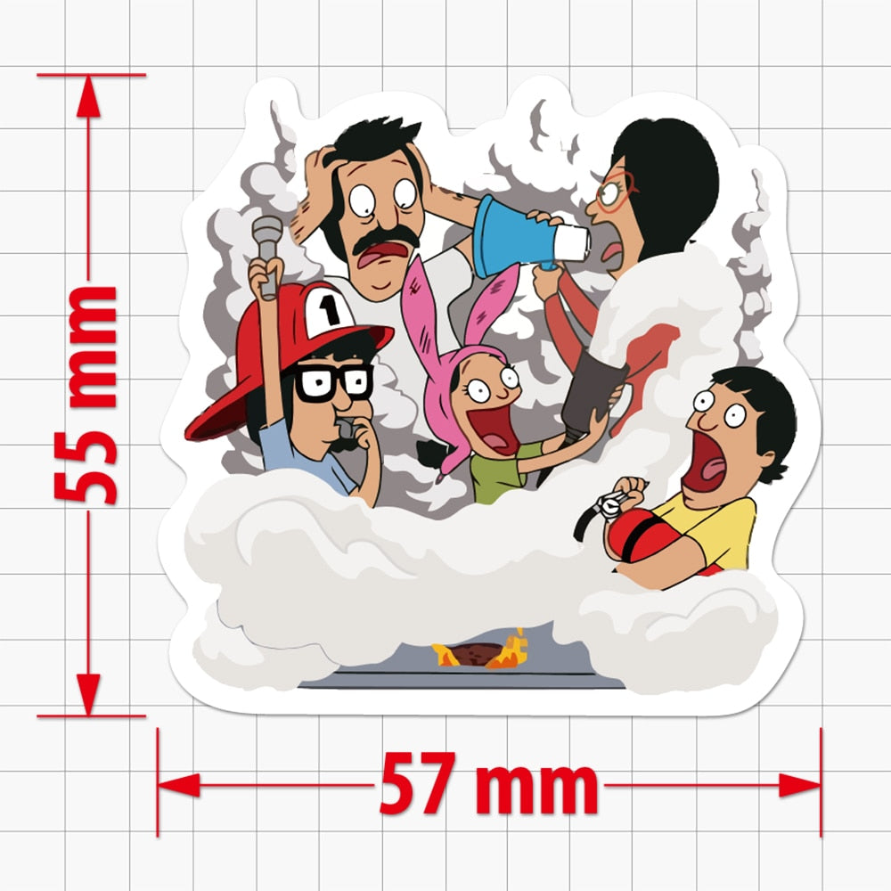 Ultimate Bob's Burgers Stickers Pack (50 pcs) - Just Like Bob Bob's Burgers