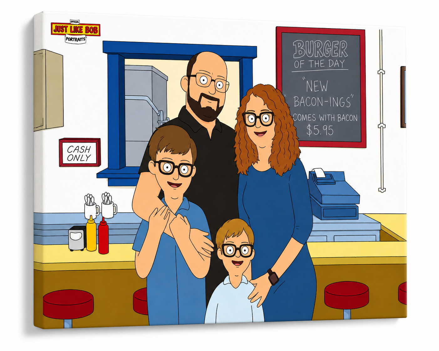 Personalized Just Like Bob Character Portrait - Just Like Bob Bob's Burgers