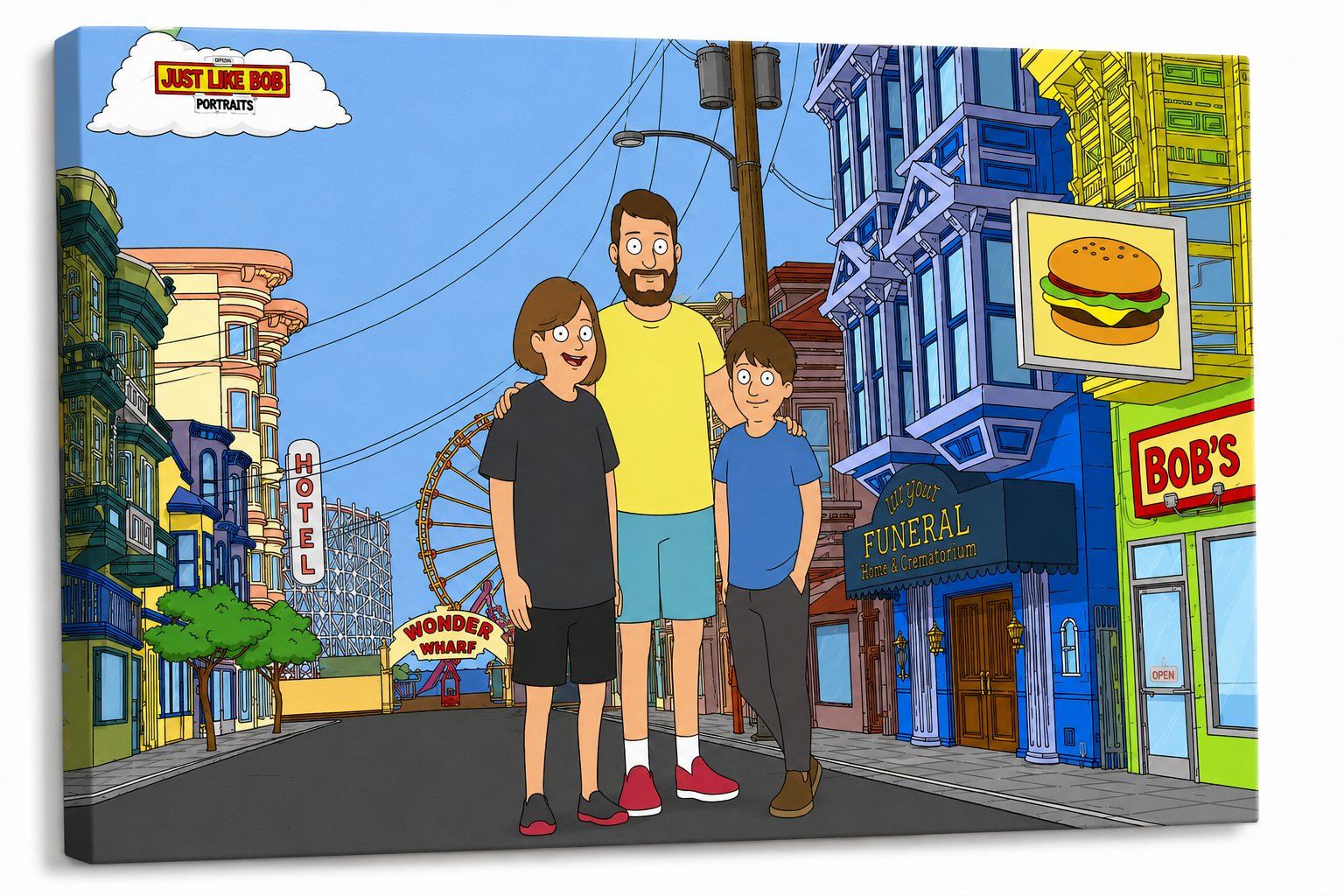 Personalized Just Like Bob Character Portrait - Just Like Bob Bob's Burgers