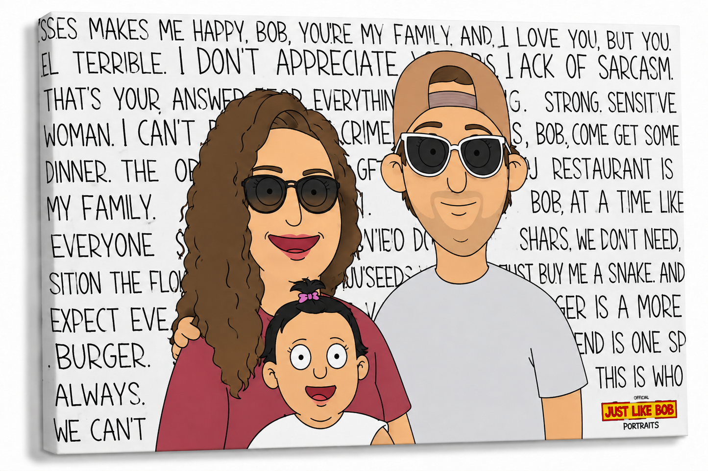 Personalized Just Like Bob Character Portrait - Just Like Bob Bob's Burgers
