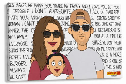 Personalized Just Like Bob Character Portrait - Just Like Bob Bob's Burgers