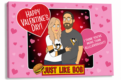 Personalized Just Like Bob Character Portrait - Just Like Bob Bob's Burgers
