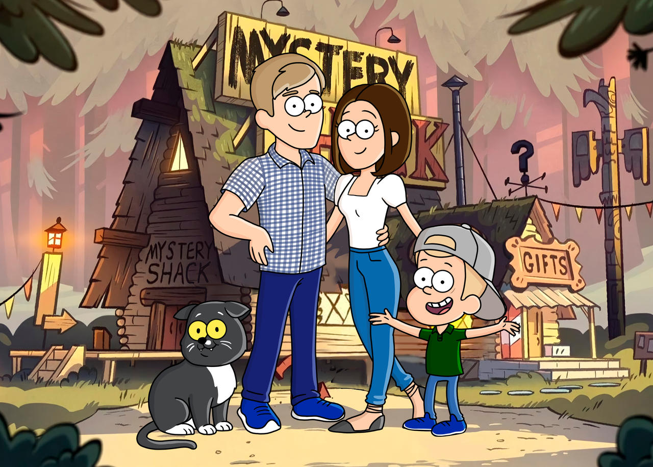 Personalized Just Like Gravity Falls Character Portrait - Just Like Bob Bob's Burgers