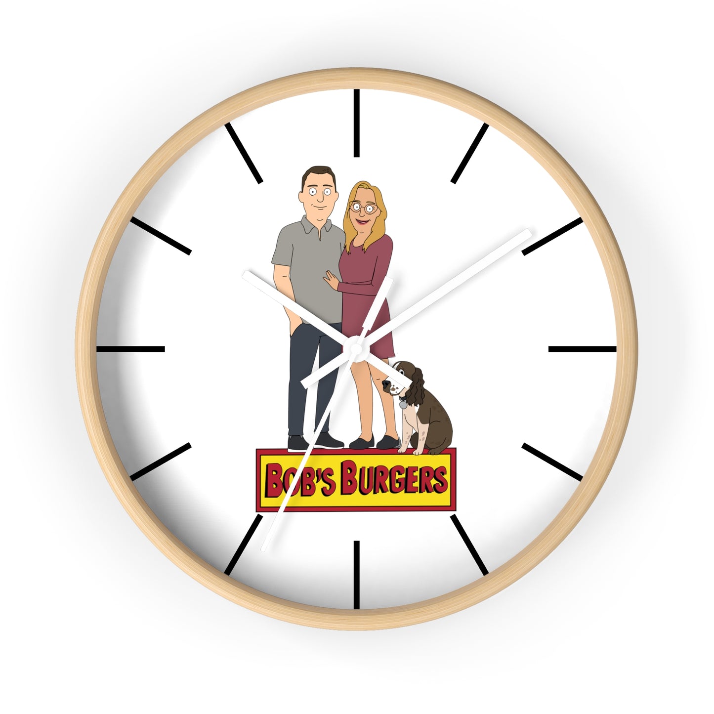 Personalized Wall clock - Just Like Bob Bob's Burgers