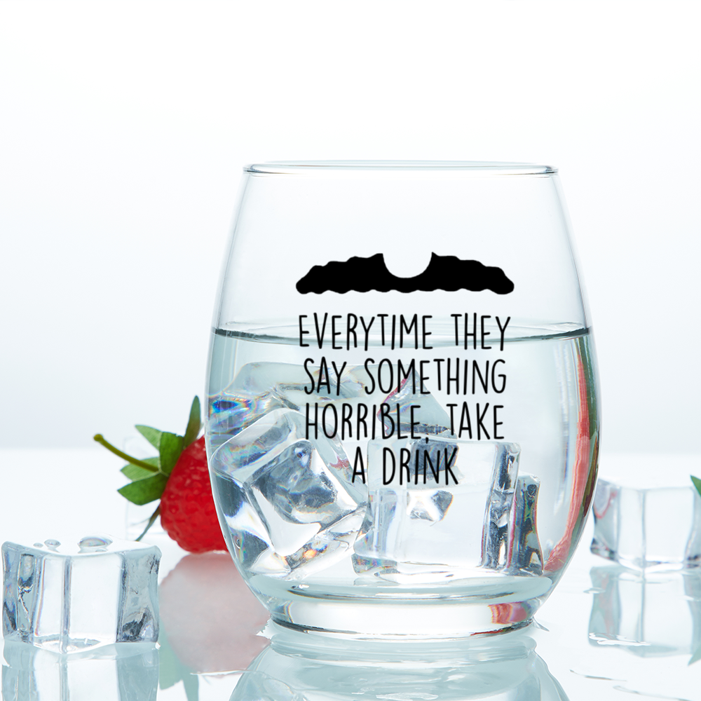 Stemless Wine Glass - Take a Drink - 11oz - Just Like Bob Bob's Burgers