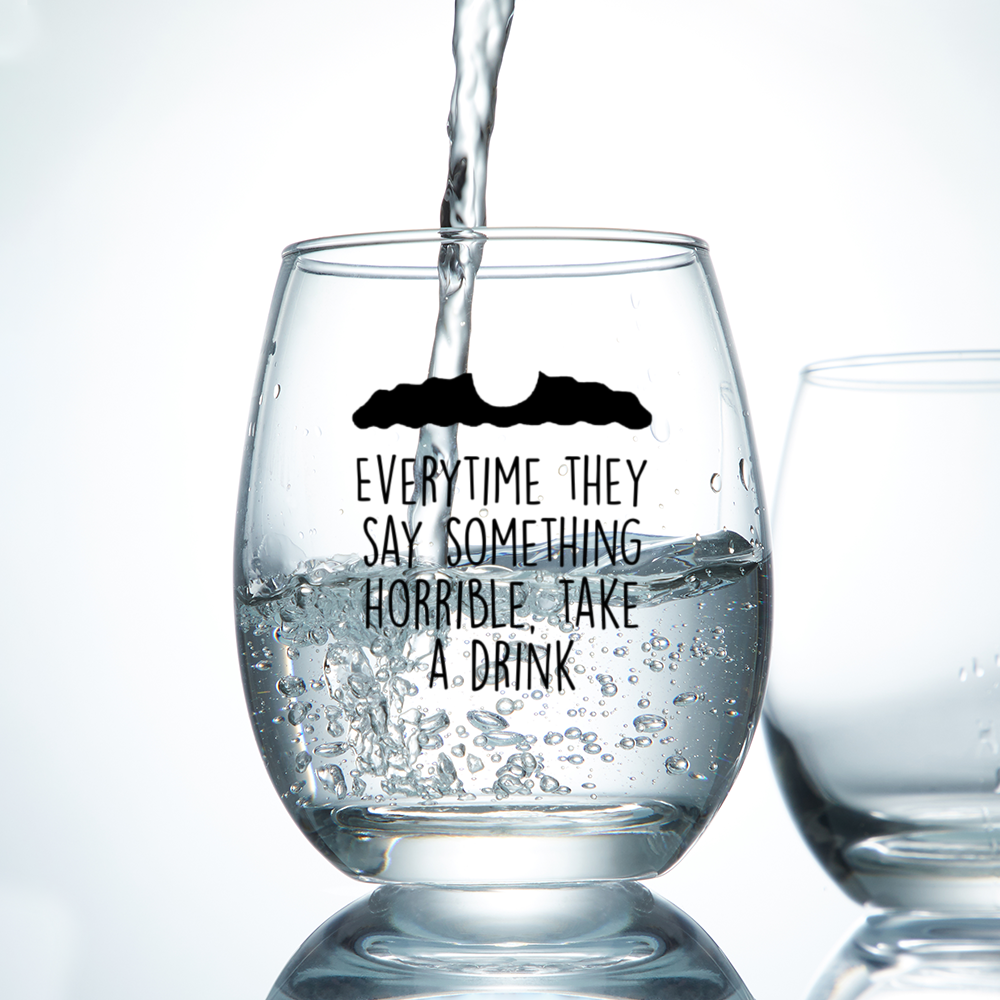 Stemless Wine Glass - Take a Drink - 11oz - Just Like Bob Bob's Burgers