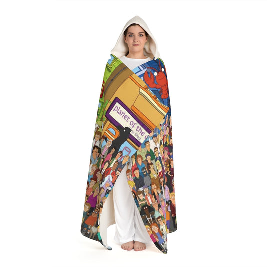 Hooded Sherpa Fleece Blanket - All Bob's Burgers - Just Like Bob Bob's Burgers