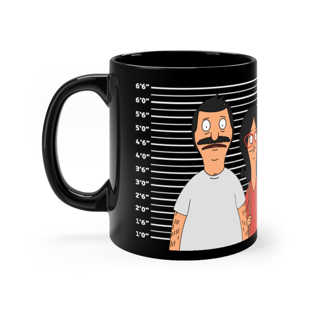 Mugshot Black 11oz Mug - Bob's Burgers - Just Like Bob Bob's Burgers