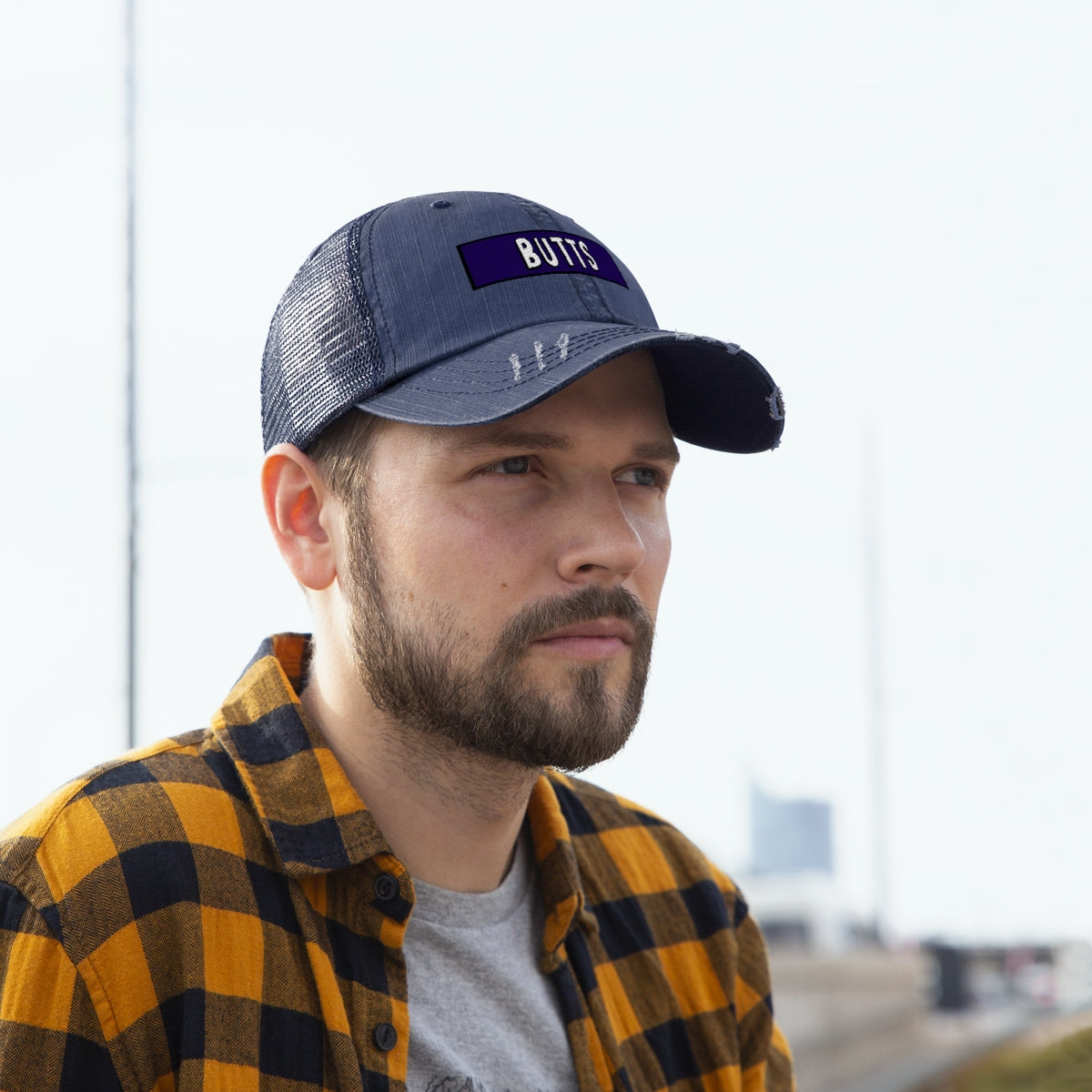 Butts Embroidered Trucker Hat - Just Like Bob Bob's Burgers