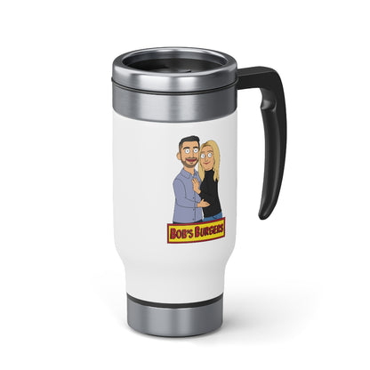 Personalized Stainless Steel Travel Mug, 14oz - Just Like Bob Bob's Burgers