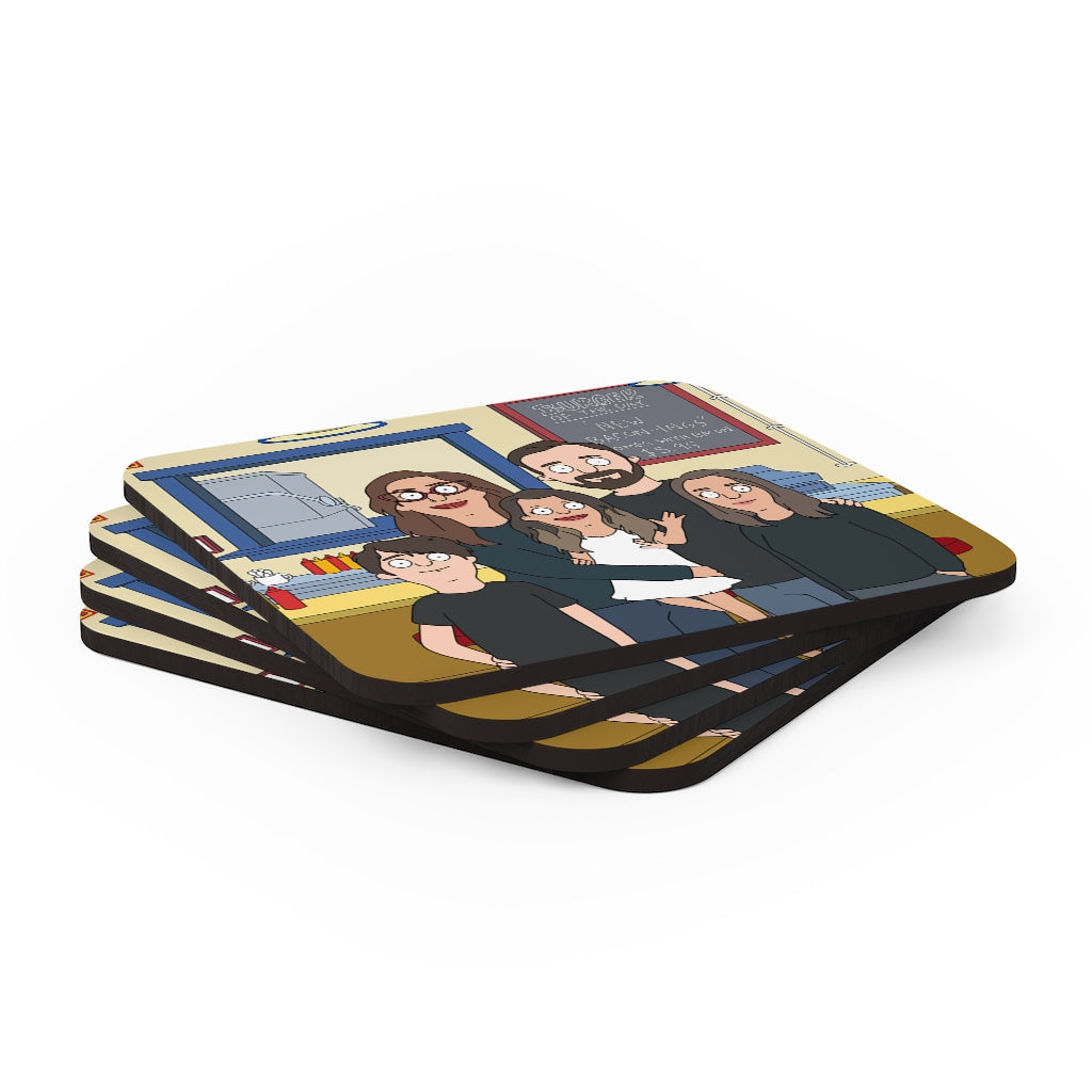 Personalized Coasters (4 Pack) - Just Like Bob Bob's Burgers