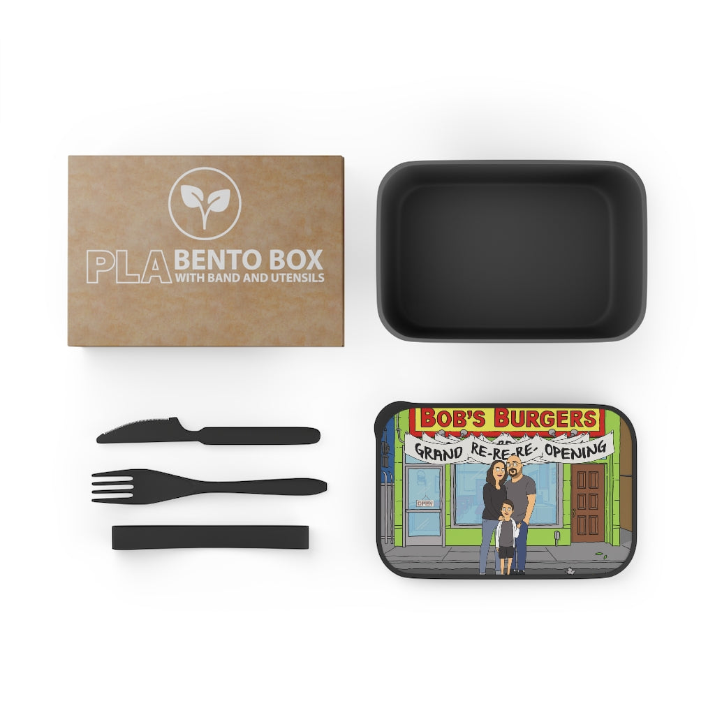 Personalized Bento Box and Utensils - Just Like Bob Bob's Burgers