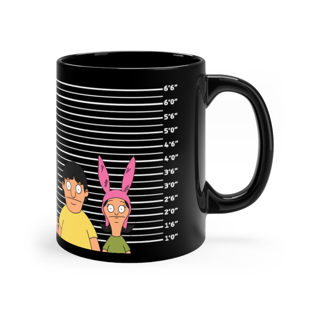 Mugshot Black 11oz Mug - Bob's Burgers - Just Like Bob Bob's Burgers