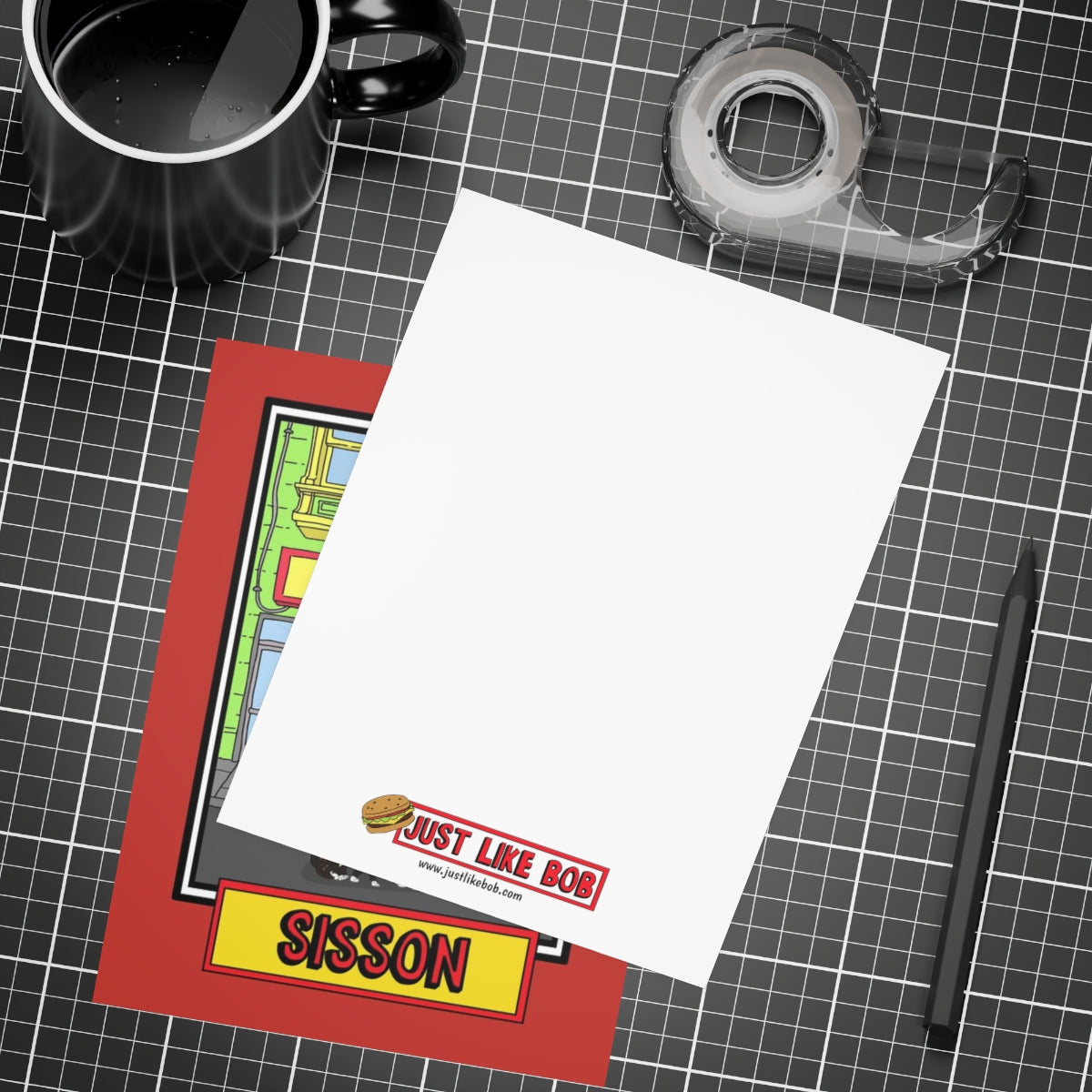 Personalized Greeting Card Bundles (10, 30, 50 pcs) - Just Like Bob Bob's Burgers