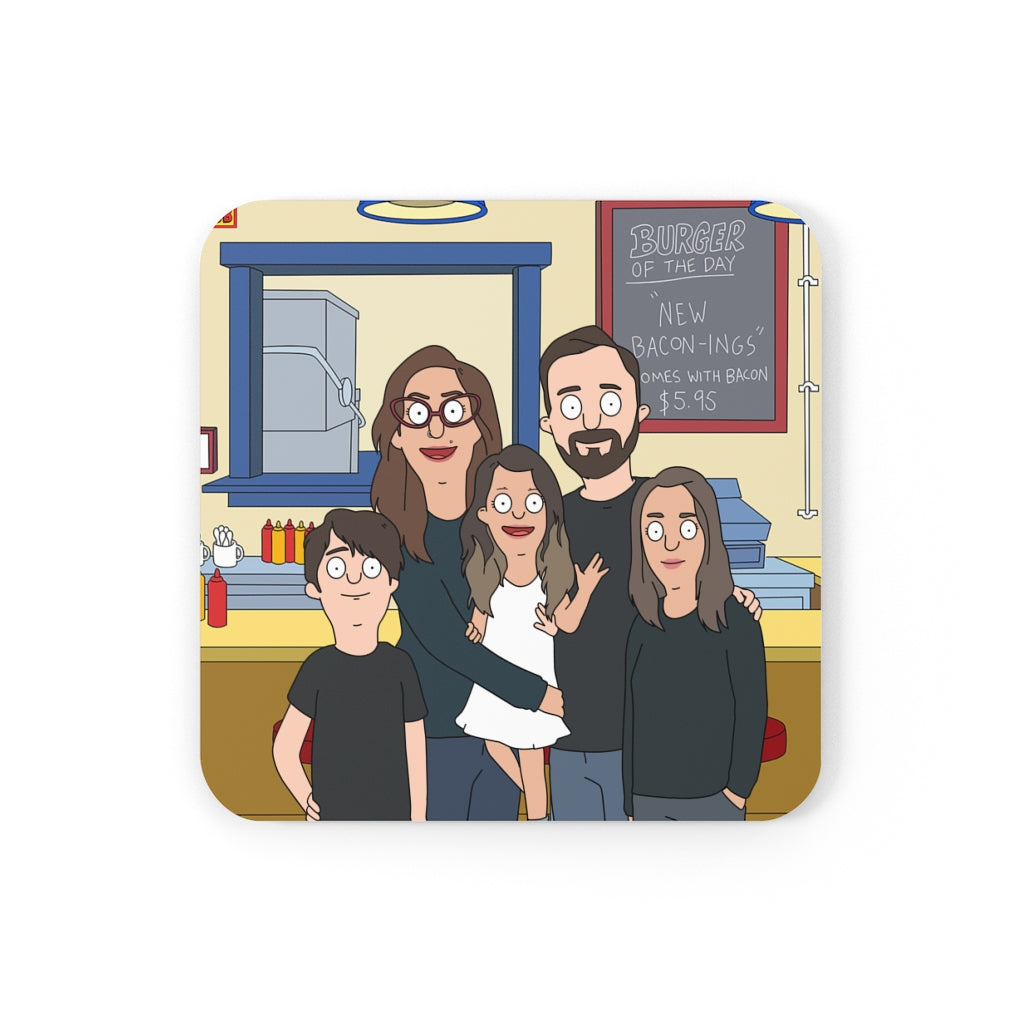 Personalized Coasters (4 Pack) - Just Like Bob Bob's Burgers