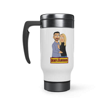 Personalized Stainless Steel Travel Mug, 14oz - Just Like Bob Bob's Burgers