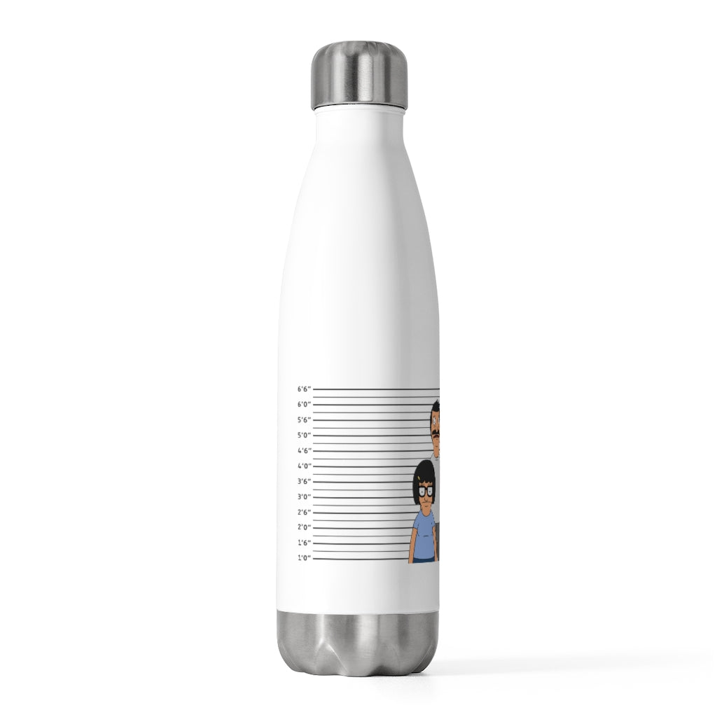 Mugshot 20oz Insulated Bottle - Bob's Burgers - Just Like Bob Bob's Burgers