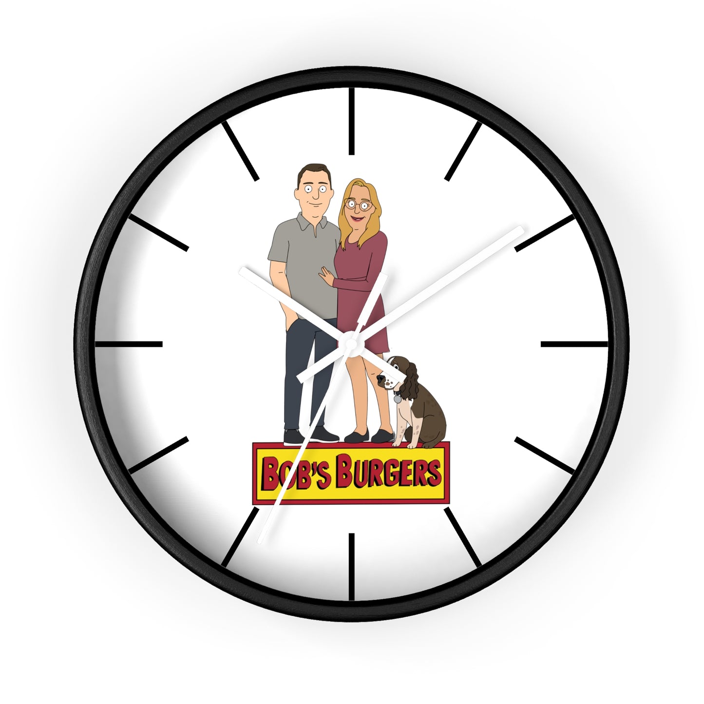 Personalized Wall clock - Just Like Bob Bob's Burgers