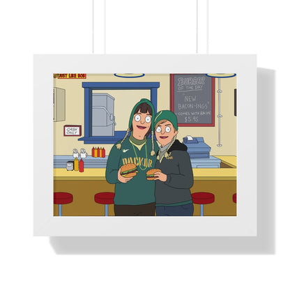 Personalized Premium Framed Print - Just Like Bob Bob's Burgers