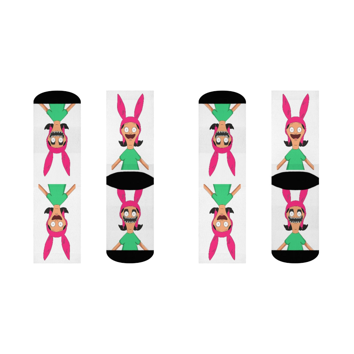 Louise Alter Ego Crew Socks - Just Like Bob Bob's Burgers