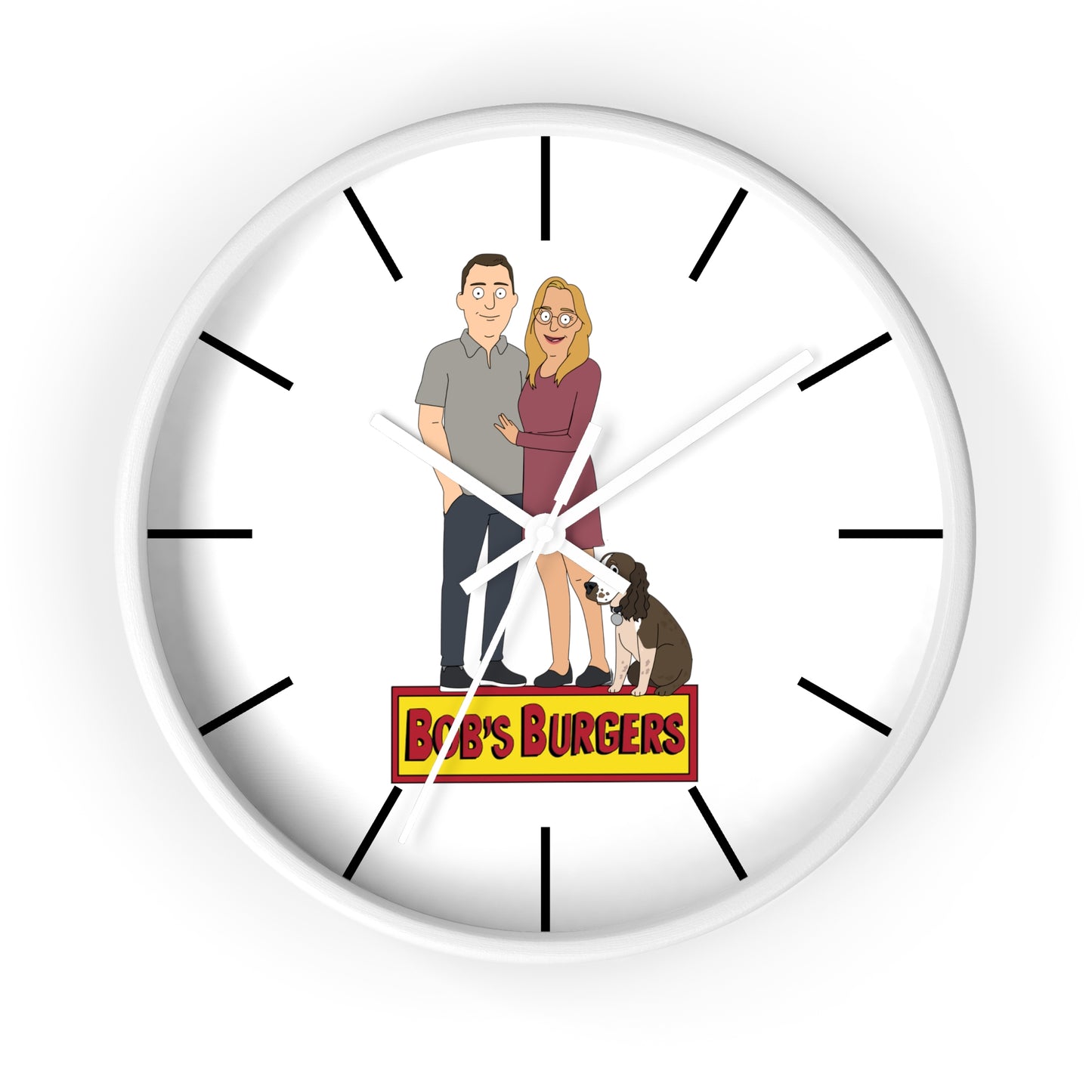 Personalized Wall clock - Just Like Bob Bob's Burgers