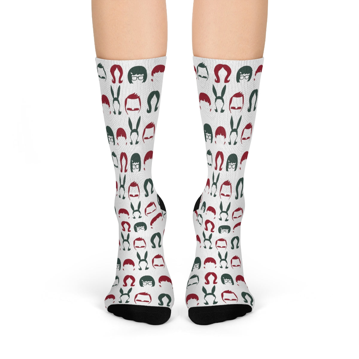 All Belcher's Christmas Crew Socks - Just Like Bob Bob's Burgers