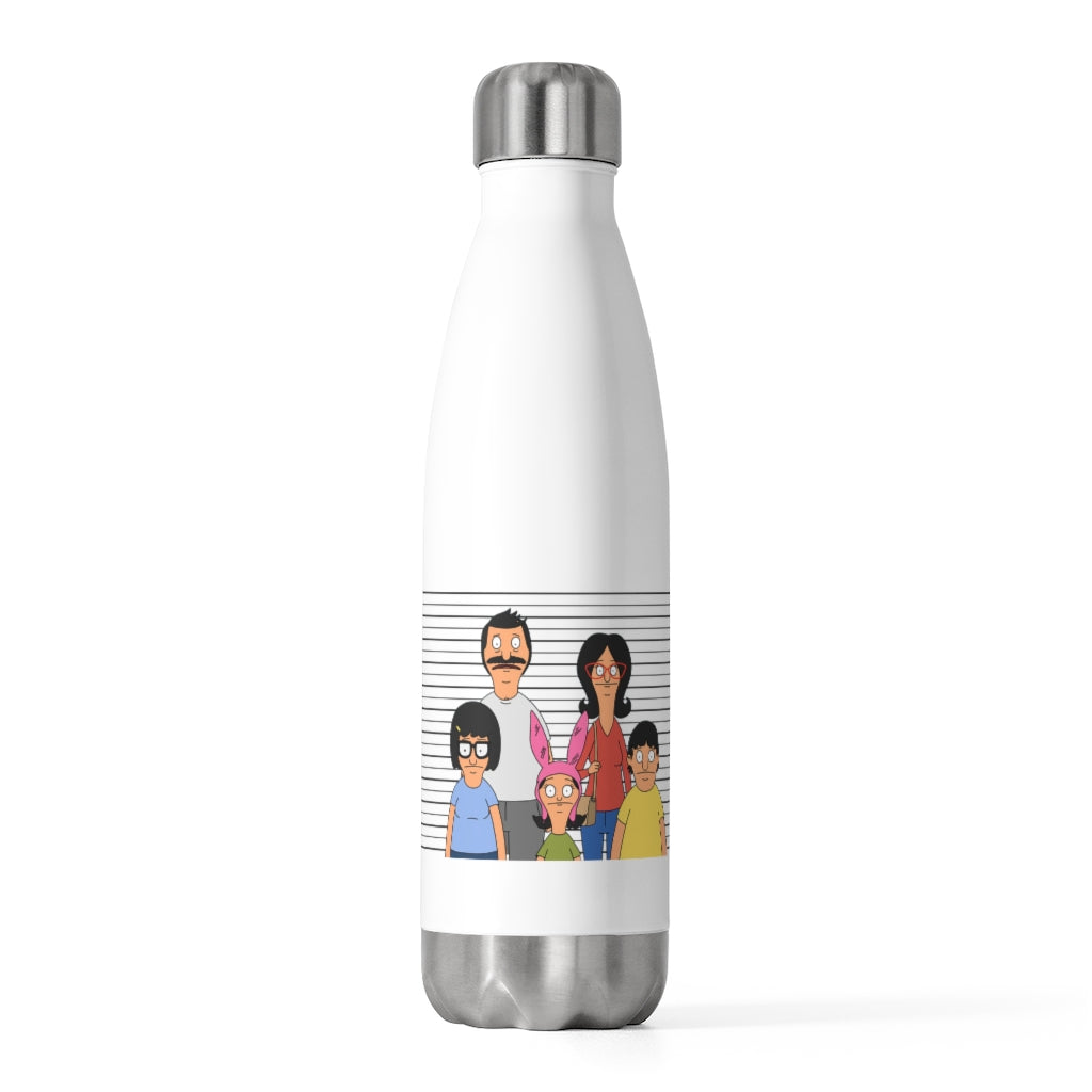 Mugshot 20oz Insulated Bottle - Bob's Burgers - Just Like Bob Bob's Burgers