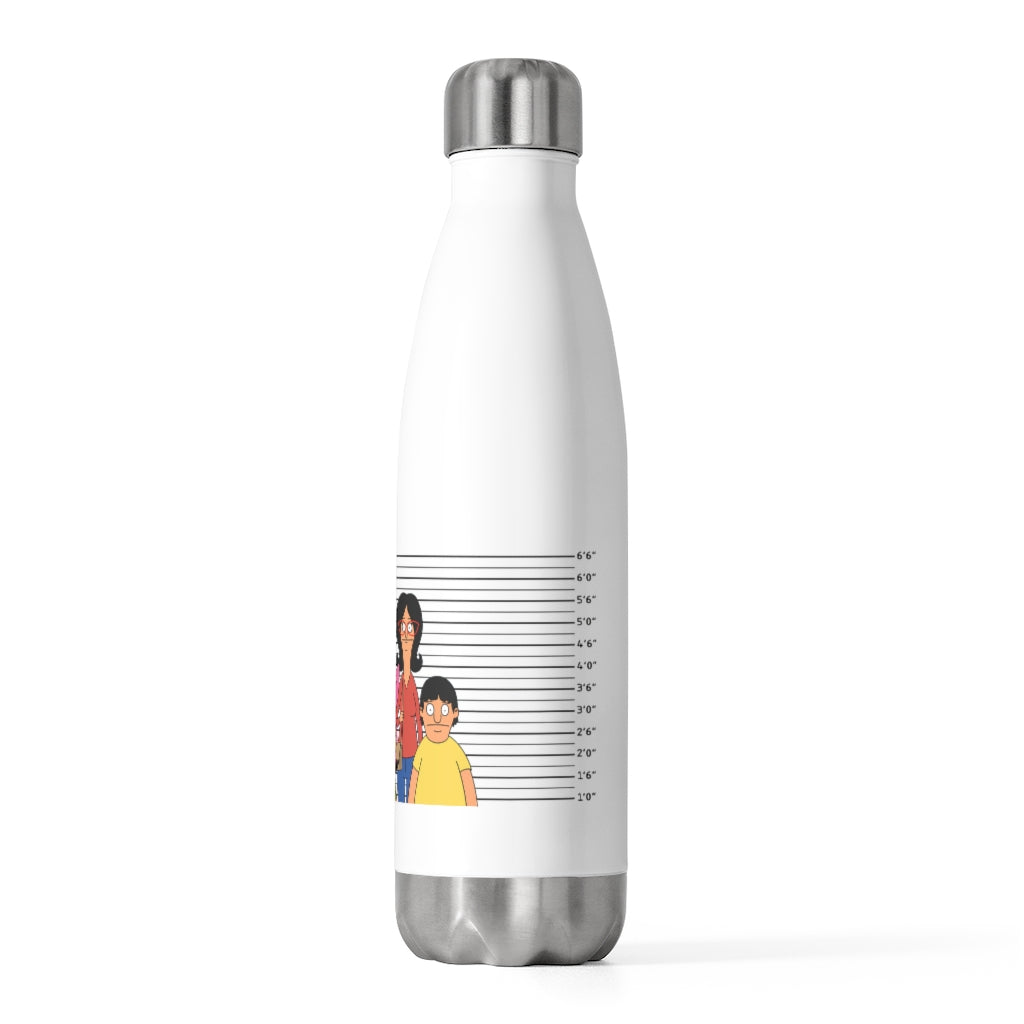 Mugshot 20oz Insulated Bottle - Bob's Burgers - Just Like Bob Bob's Burgers