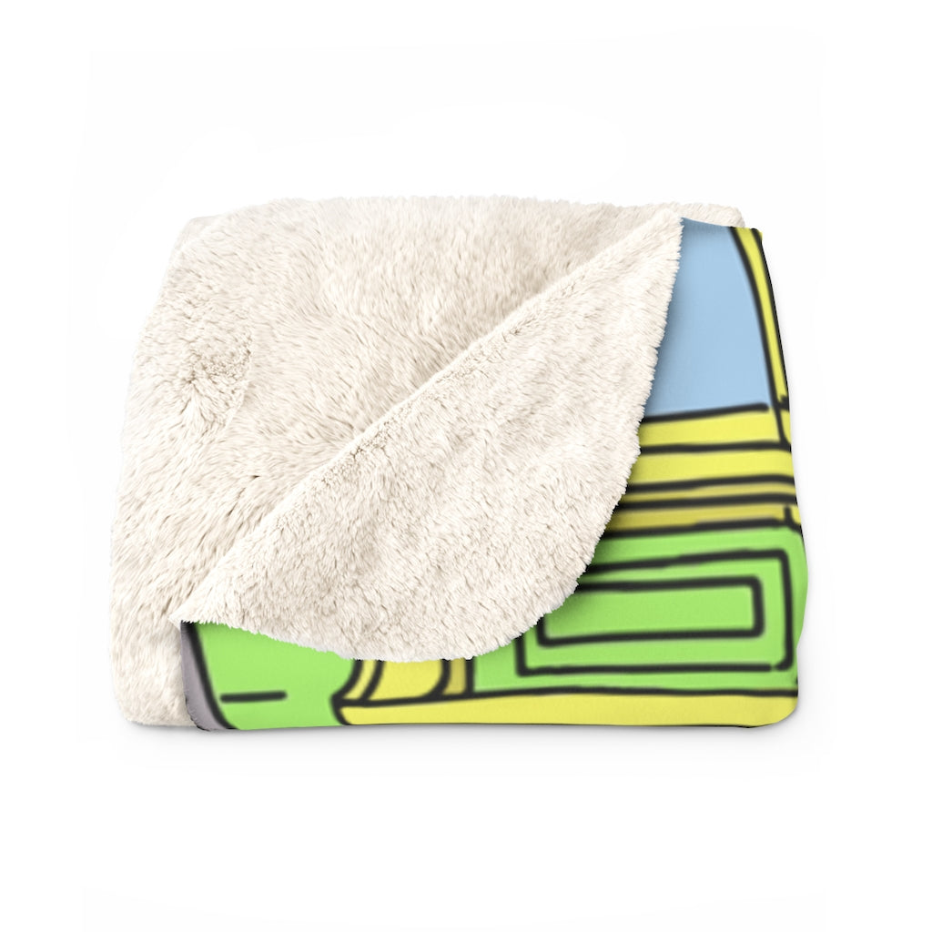 Personalized Sherpa Fleece Blanket - Just Like Bob Bob's Burgers