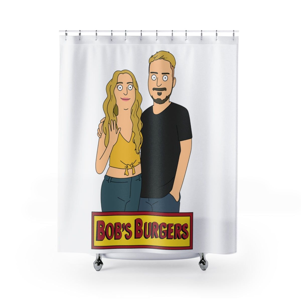 Personalized Shower Curtain - Just Like Bob Bob's Burgers