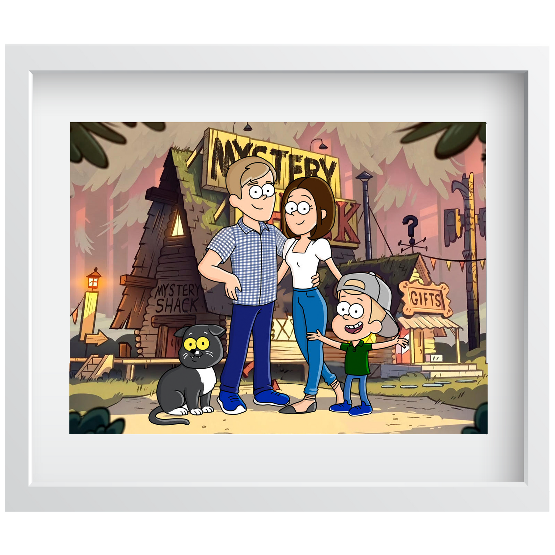 Personalized Just Like Gravity Falls Character Portrait - Just Like Bob Bob's Burgers