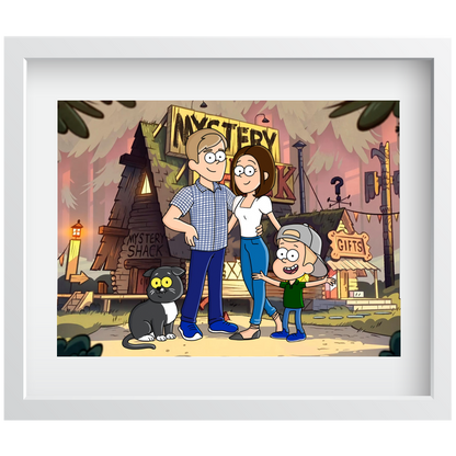 Personalized Just Like Gravity Falls Character Portrait - Just Like Bob Bob's Burgers