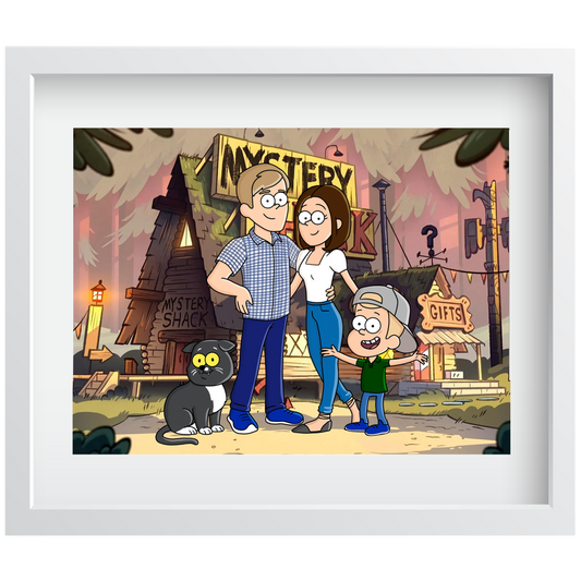 Personalized Just Like Gravity Falls Character Portrait - Just Like Bob Bob's Burgers