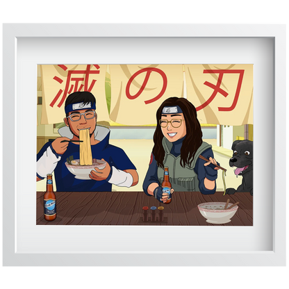 Personalized Just Like Anime Character Portrait - Just Like Bob Bob's Burgers