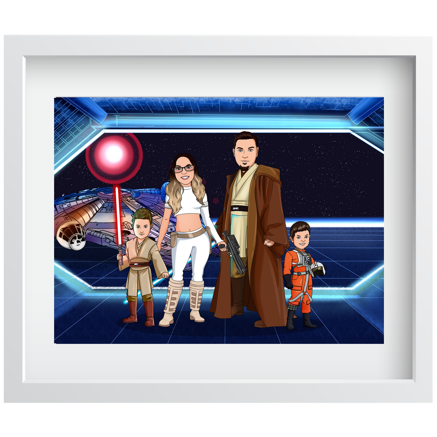 Personalized Just Like a Jedi Character Portrait - Just Like Bob Bob's Burgers